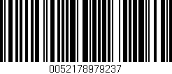 Código de barras (EAN, GTIN, SKU, ISBN): '0052178979237'