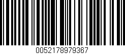 Código de barras (EAN, GTIN, SKU, ISBN): '0052178979367'