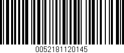 Código de barras (EAN, GTIN, SKU, ISBN): '0052181120145'
