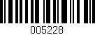Código de barras (EAN, GTIN, SKU, ISBN): '005228'