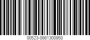 Código de barras (EAN, GTIN, SKU, ISBN): '00523-0881300950'