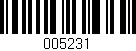 Código de barras (EAN, GTIN, SKU, ISBN): '005231'