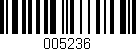 Código de barras (EAN, GTIN, SKU, ISBN): '005236'