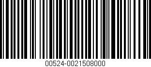 Código de barras (EAN, GTIN, SKU, ISBN): '00524-0021508000'