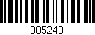 Código de barras (EAN, GTIN, SKU, ISBN): '005240'
