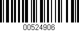 Código de barras (EAN, GTIN, SKU, ISBN): '00524906'