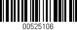 Código de barras (EAN, GTIN, SKU, ISBN): '00525106'