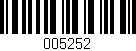 Código de barras (EAN, GTIN, SKU, ISBN): '005252'