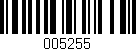 Código de barras (EAN, GTIN, SKU, ISBN): '005255'