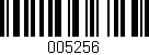 Código de barras (EAN, GTIN, SKU, ISBN): '005256'