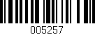 Código de barras (EAN, GTIN, SKU, ISBN): '005257'