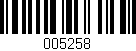 Código de barras (EAN, GTIN, SKU, ISBN): '005258'
