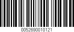 Código de barras (EAN, GTIN, SKU, ISBN): '0052690010121'