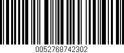 Código de barras (EAN, GTIN, SKU, ISBN): '0052768742302'