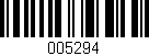 Código de barras (EAN, GTIN, SKU, ISBN): '005294'