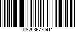 Código de barras (EAN, GTIN, SKU, ISBN): '0052966770411'