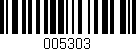Código de barras (EAN, GTIN, SKU, ISBN): '005303'