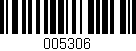 Código de barras (EAN, GTIN, SKU, ISBN): '005306'
