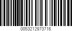 Código de barras (EAN, GTIN, SKU, ISBN): '0053212973716'