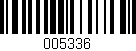 Código de barras (EAN, GTIN, SKU, ISBN): '005336'