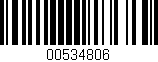 Código de barras (EAN, GTIN, SKU, ISBN): '00534806'