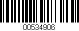 Código de barras (EAN, GTIN, SKU, ISBN): '00534906'