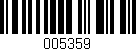 Código de barras (EAN, GTIN, SKU, ISBN): '005359'