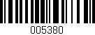 Código de barras (EAN, GTIN, SKU, ISBN): '005380'