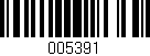 Código de barras (EAN, GTIN, SKU, ISBN): '005391'