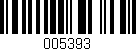 Código de barras (EAN, GTIN, SKU, ISBN): '005393'
