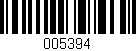 Código de barras (EAN, GTIN, SKU, ISBN): '005394'