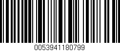Código de barras (EAN, GTIN, SKU, ISBN): '0053941180799'