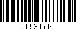 Código de barras (EAN, GTIN, SKU, ISBN): '00539506'