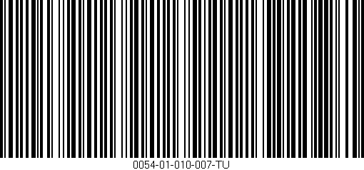 Código de barras (EAN, GTIN, SKU, ISBN): '0054-01-010-007-TU'