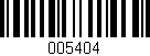 Código de barras (EAN, GTIN, SKU, ISBN): '005404'