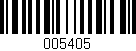 Código de barras (EAN, GTIN, SKU, ISBN): '005405'