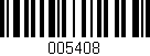Código de barras (EAN, GTIN, SKU, ISBN): '005408'