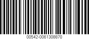 Código de barras (EAN, GTIN, SKU, ISBN): '00542-0061308870'