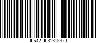 Código de barras (EAN, GTIN, SKU, ISBN): '00542-0061608870'