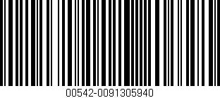 Código de barras (EAN, GTIN, SKU, ISBN): '00542-0091305940'