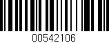 Código de barras (EAN, GTIN, SKU, ISBN): '00542106'