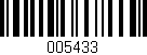 Código de barras (EAN, GTIN, SKU, ISBN): '005433'