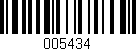 Código de barras (EAN, GTIN, SKU, ISBN): '005434'