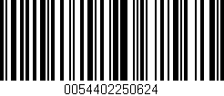 Código de barras (EAN, GTIN, SKU, ISBN): '0054402250624'