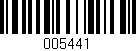 Código de barras (EAN, GTIN, SKU, ISBN): '005441'
