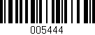 Código de barras (EAN, GTIN, SKU, ISBN): '005444'