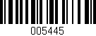 Código de barras (EAN, GTIN, SKU, ISBN): '005445'