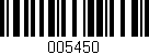 Código de barras (EAN, GTIN, SKU, ISBN): '005450'