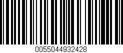 Código de barras (EAN, GTIN, SKU, ISBN): '0055044932428'
