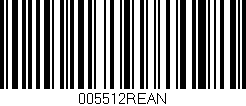 Código de barras (EAN, GTIN, SKU, ISBN): '005512REAN'